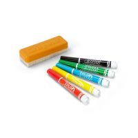 Фломастеры Crayola Набор Washable для сухого стирания с щеткой 5 шт (256417.012) изображение 2