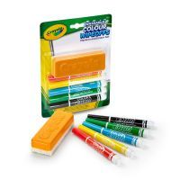 Фломастеры Crayola Набор Washable для сухого стирания с щеткой 5 шт (256417.012) изображение 3