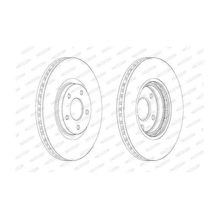 Тормозной диск FERODO DDF1724C