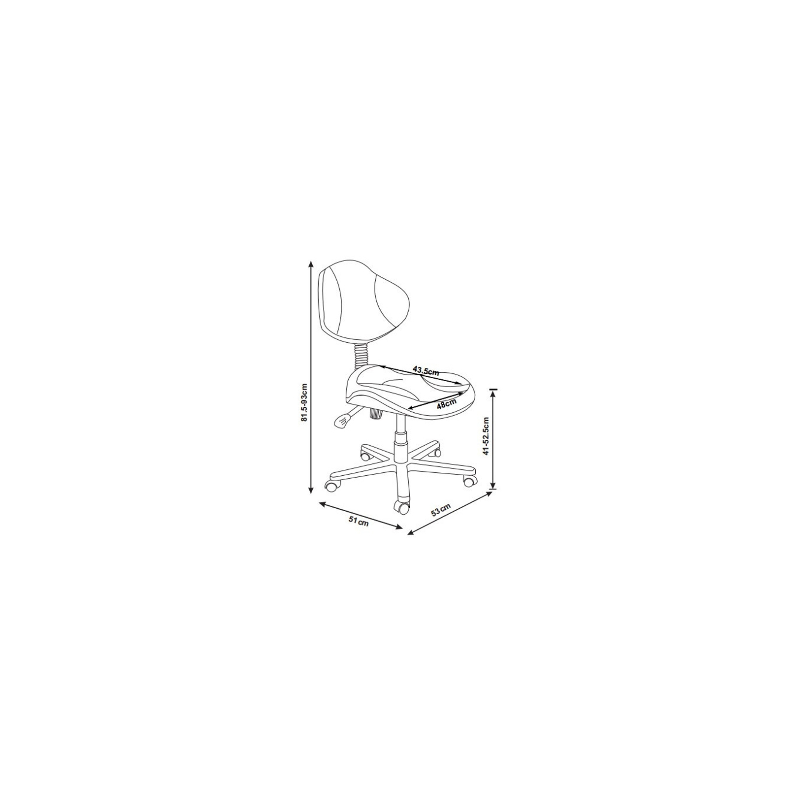 Дитяче крісло FunDesk LST3 Orang-Grey (221585) зображення 2