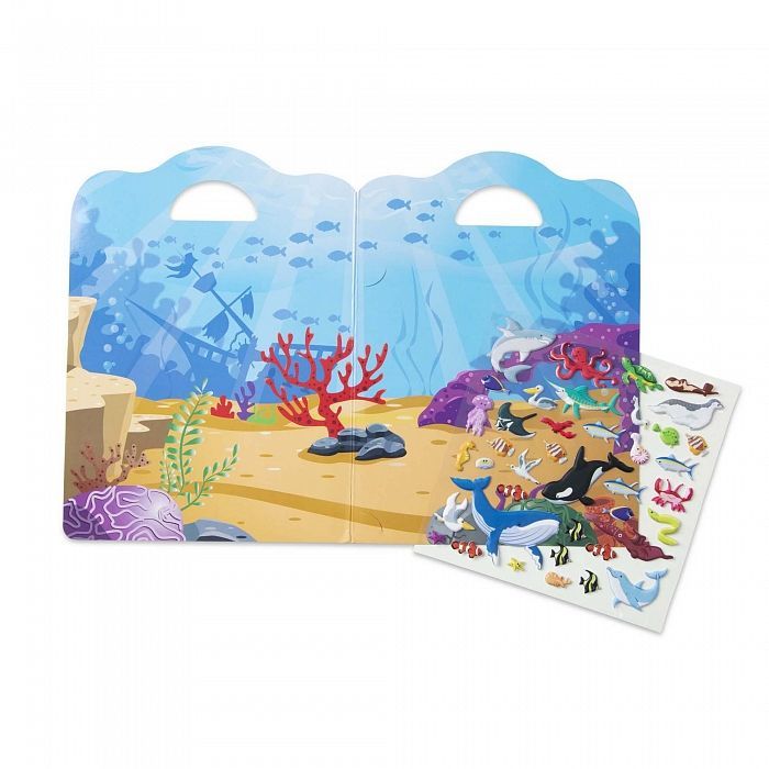 Набір для творчості Melissa&Doug об'ємні багаторазові наліпки Океан (MD30520) зображення 4