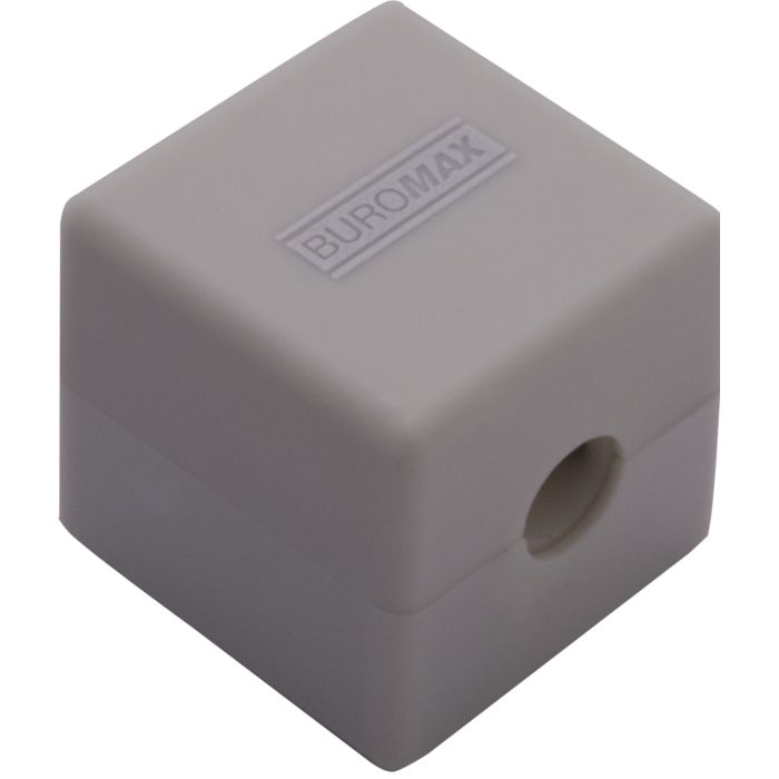 Точилка Buromax CUBE RUBBER TOUCH пластиковий корпус контейнер (BM.4757-1) изображение 2