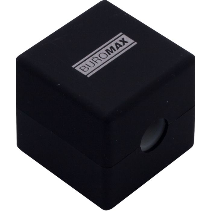 Точилка Buromax CUBE RUBBER TOUCH пластиковий корпус контейнер (BM.4757-1) изображение 4