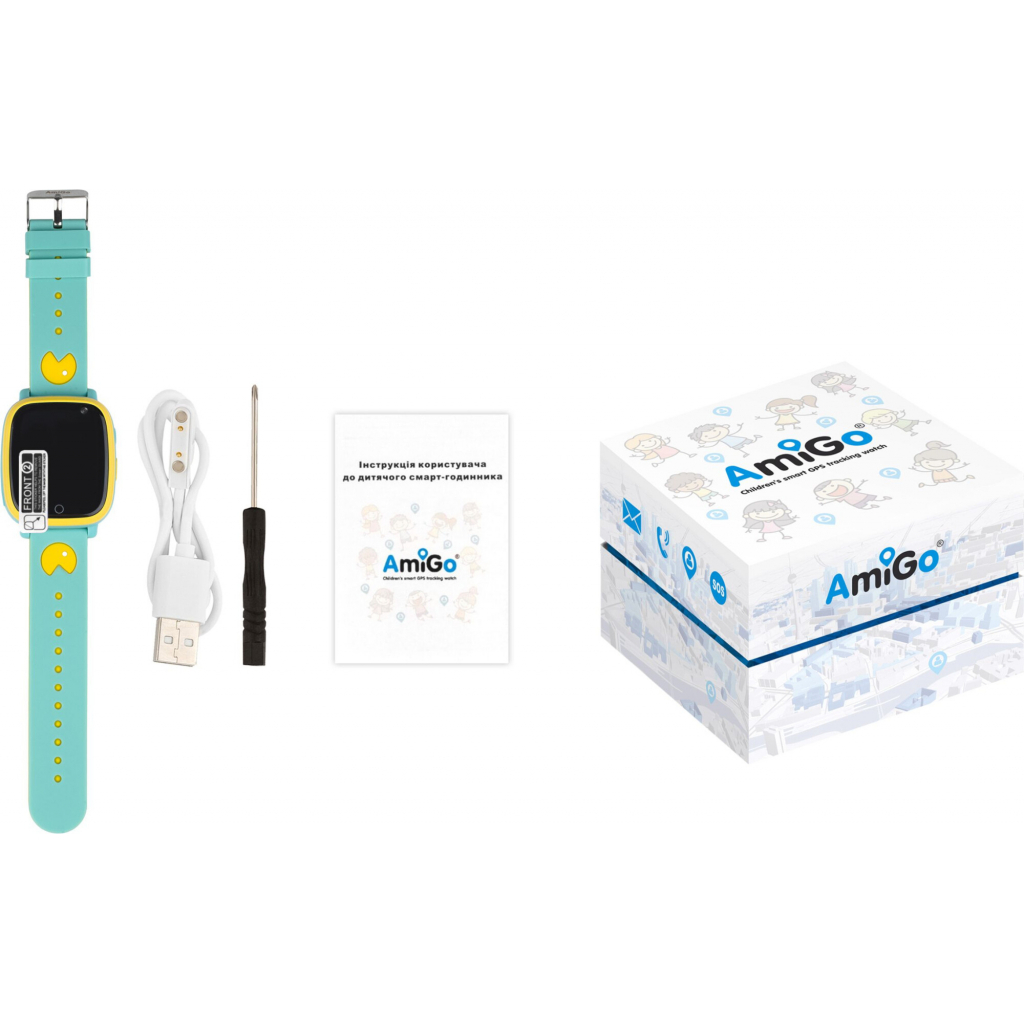 Смарт-часы Amigo GO001 GLORY iP67 Blue-Yellow (976266) изображение 11