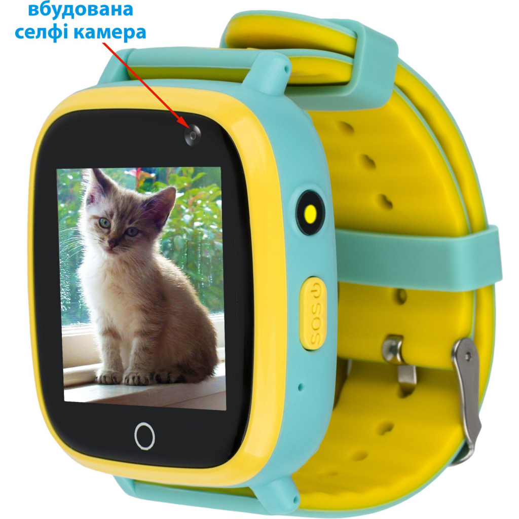 Смарт-годинник Amigo GO001 GLORY iP67 Blue-Yellow (976266) зображення 5