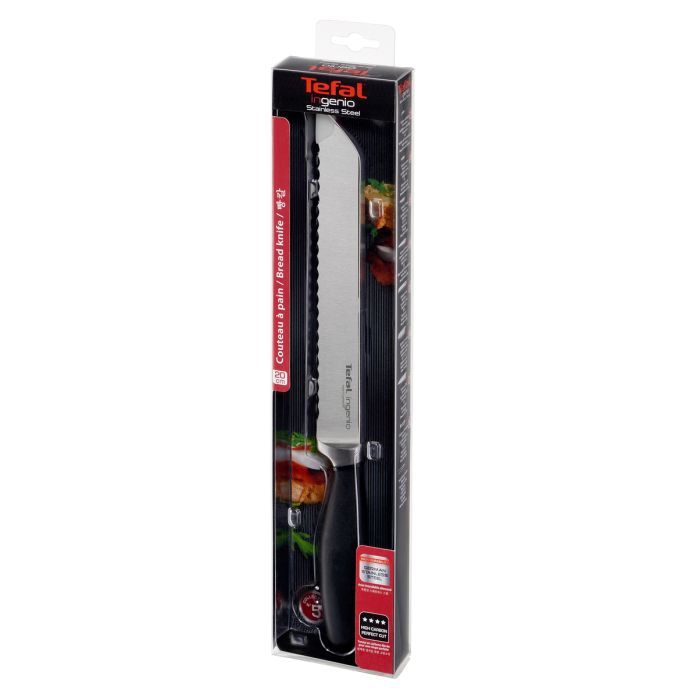 Кухонный нож Tefal Ingenio для хлеба 20 см (K0910414) изображение 3