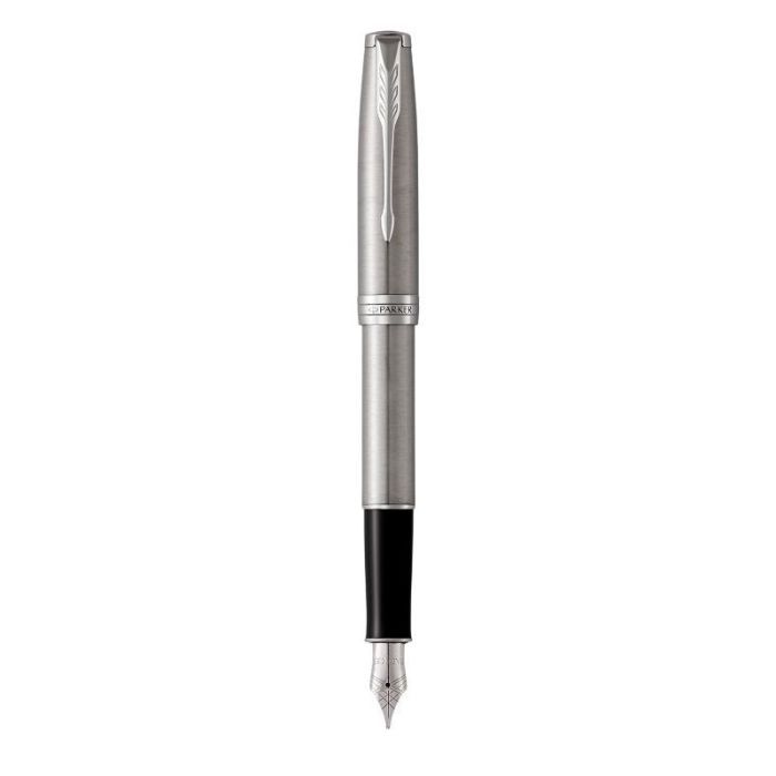 Ручка перьевая Parker SONNET 17 Stainless Steel CT  FP F (84 211)