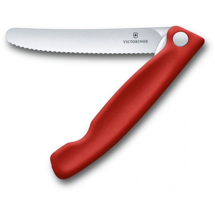 Кухонный нож Victorinox SwissClassic Foldable Paring 11 см Serrated Black (6.7833.FB)