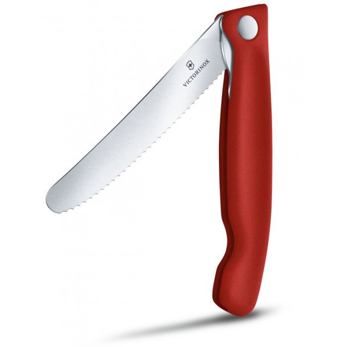 Кухонный нож Victorinox SwissClassic Foldable Paring 11 см Serrated Black (6.7833.FB) изображение 2