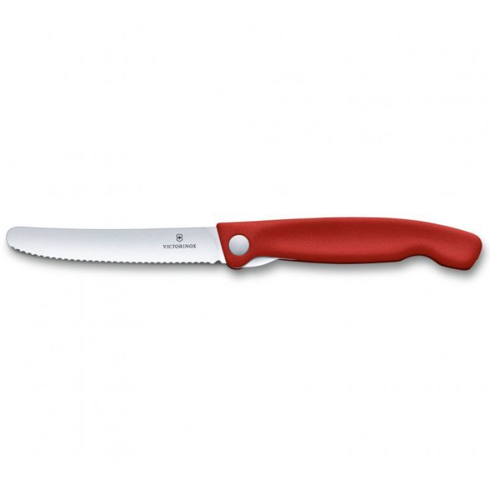 Кухонный нож Victorinox SwissClassic Foldable Paring 11 см Serrated Black (6.7833.FB) изображение 5