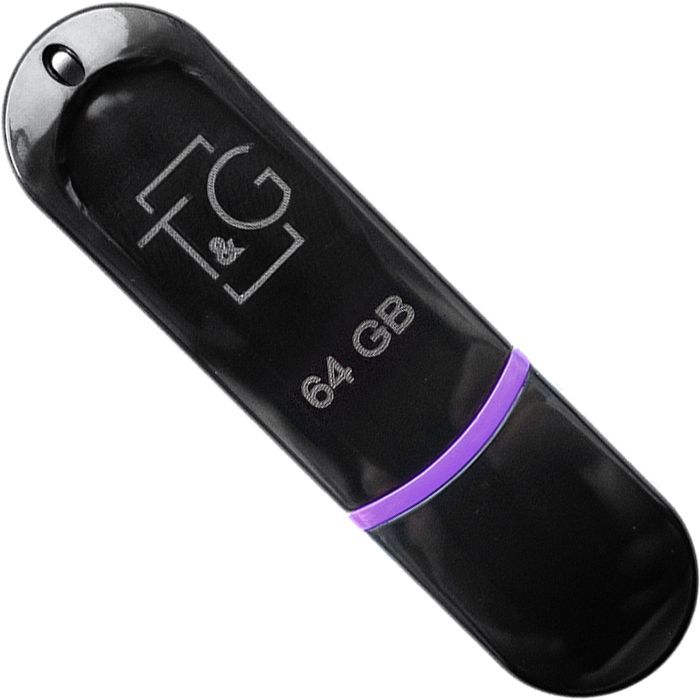 USB флеш накопитель T&G 64GB 012 Classic Series Black USB 2.0 (TG012-64GBBK)