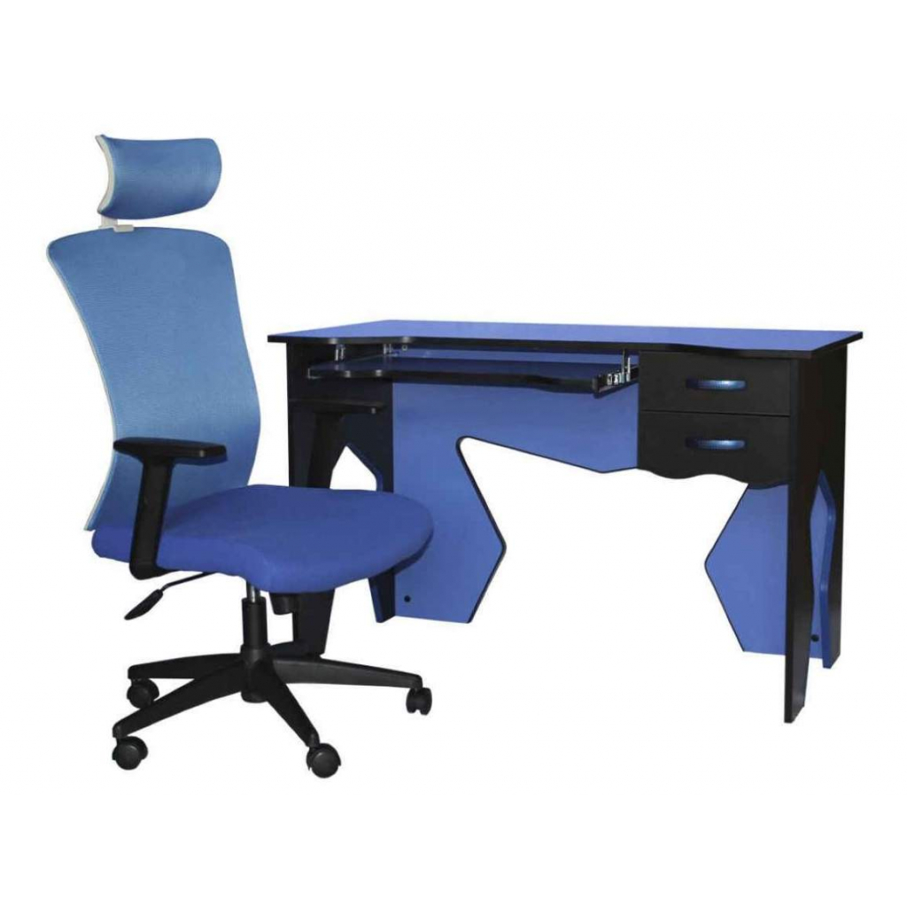 Комплект офісних меблів Barsky Homework Blue (HG-01/BM-05)