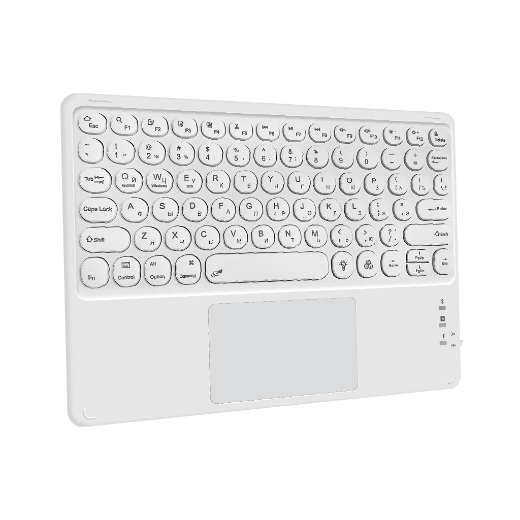 Клавіатура AirOn Easy Tap 2 з тачпадом та LED для Smart TV та планшета (4822352781089) зображення 2