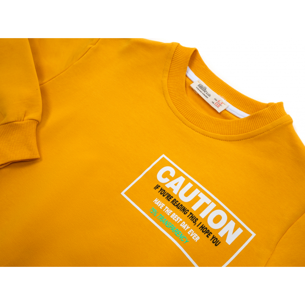 Набір дитячого одягу Smile "CAUTION" (6161-122B-yellow) зображення 7