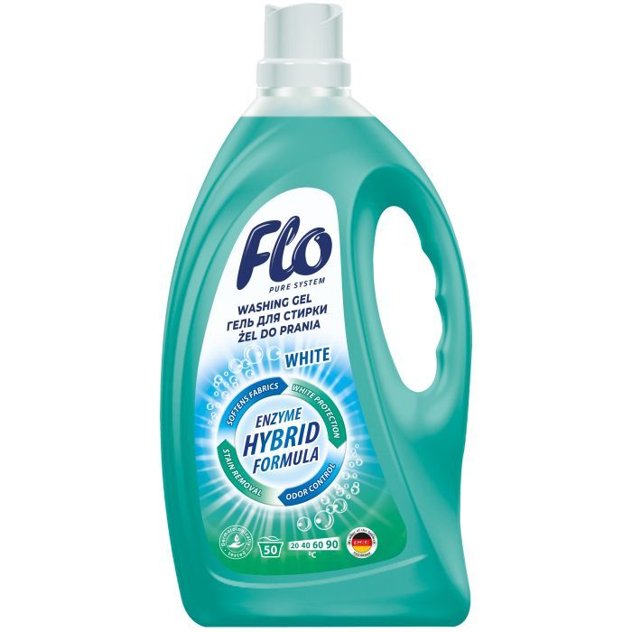 Гель для стирки Flo 4 в 1 White 2 л (5900948237733)