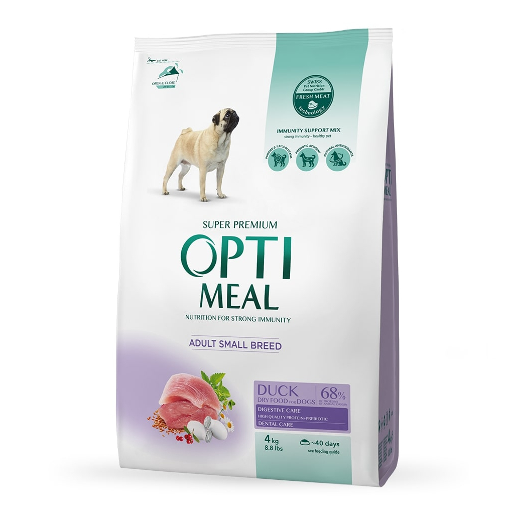 Сухой корм для собак Optimeal для малых пород со вкусом утки 12 кг (4820083905520)