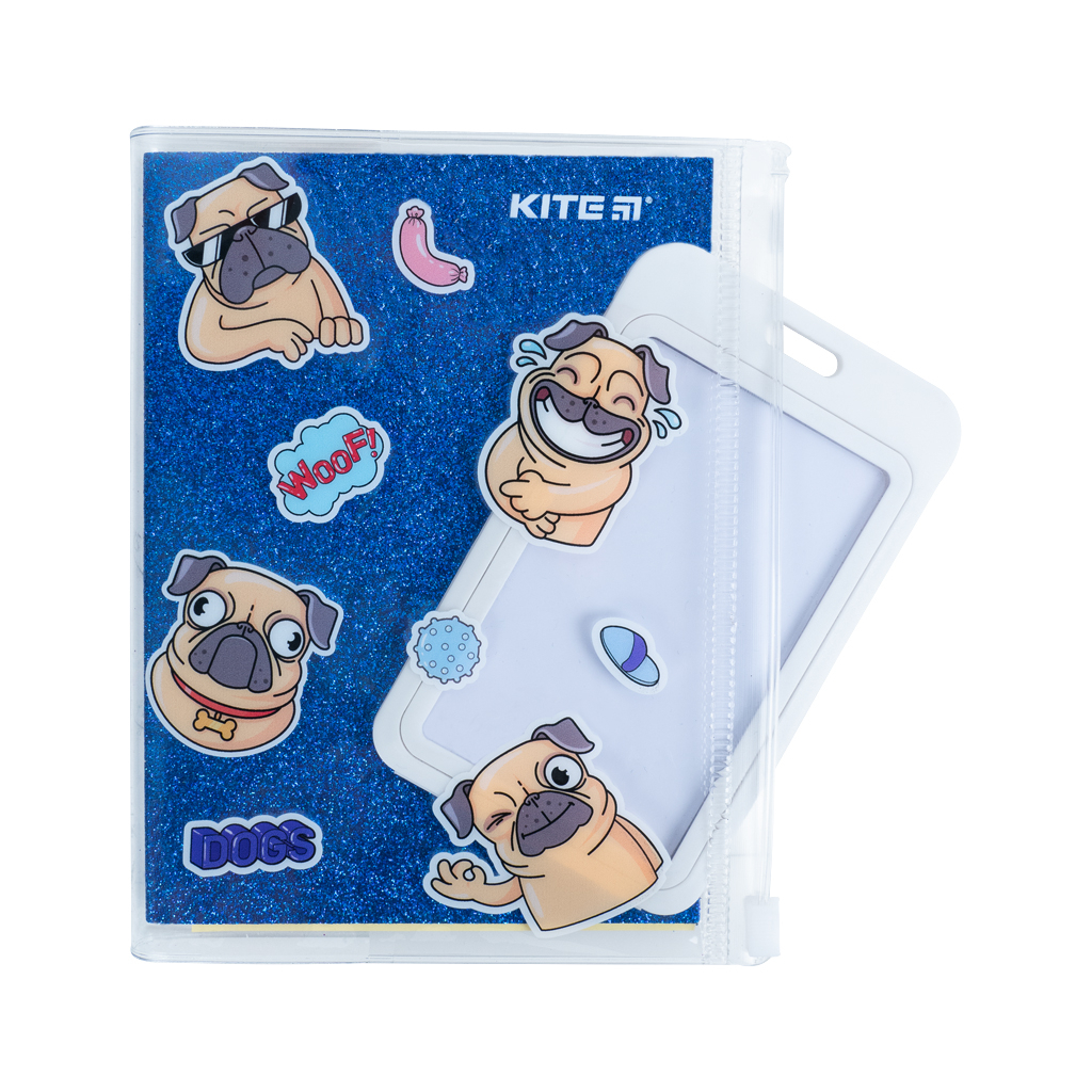 Блокнот Kite силиконовая обложка, 80 л., Blue dogs (K22-462-4) изображение 6