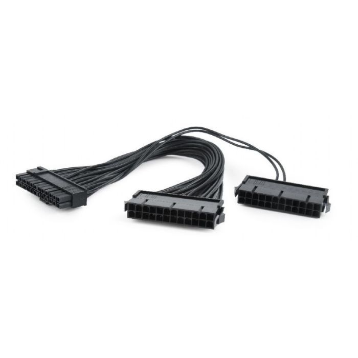 Переходник MB power connector splitter 24-pin, 0.3m Cablexpert (CC-PSU24-01) изображение 2