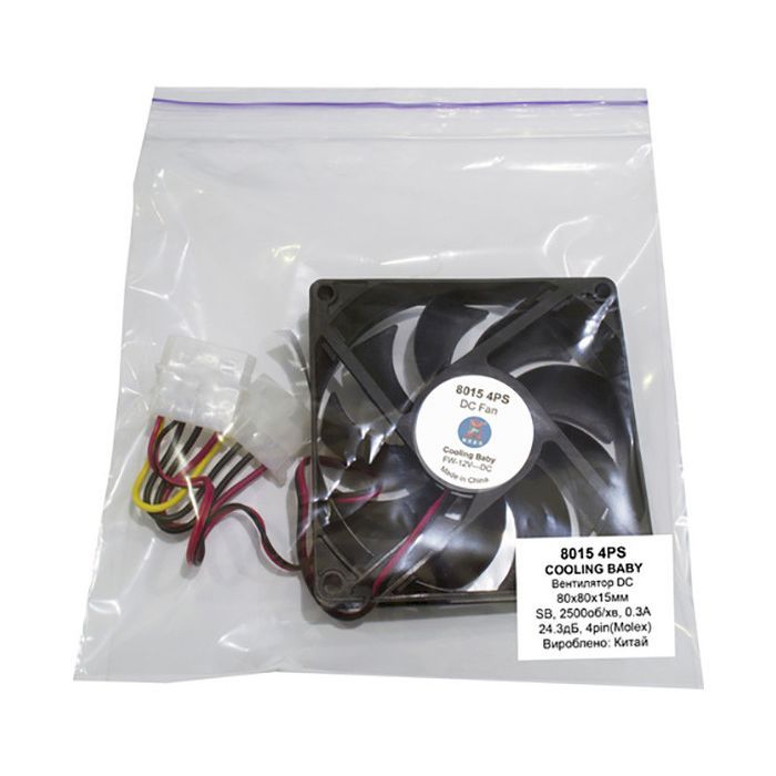 Кулер для корпуса Cooling Baby 8015 4PS изображение 4