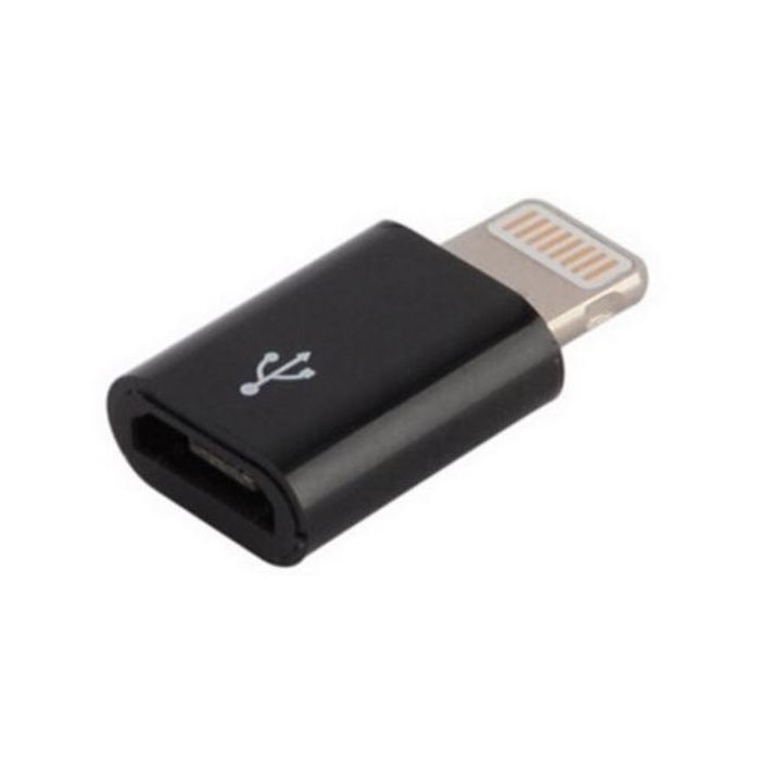 Переходник Lightning to Micro USB Lapara (LA-Lightning-MicroUSB-adaptor black)