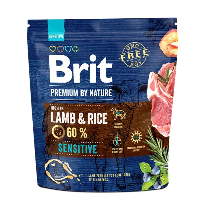 Сухий корм для собак Brit Premium Dog Sensitive Lamb 3 кг (8595602526628)