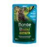 Вологий корм для кішок Monge BWild Cat Free Wet з анчоусами та овочами 85 г (8009470012775)