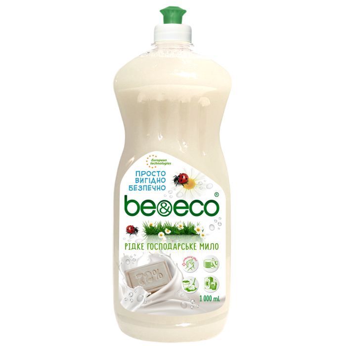 Гель для стирки Be&Eco мыло хозяйственное 1 л (4820168433481)