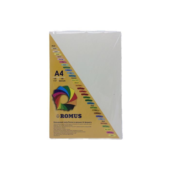 Бумага Romus A4 160 г/м2 100sh Ivory (R51451)