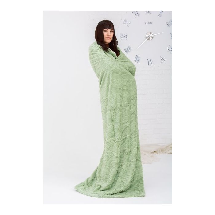 Плед MirSon 1004 Damask Mint 180x200 (2200002981682) изображение 4