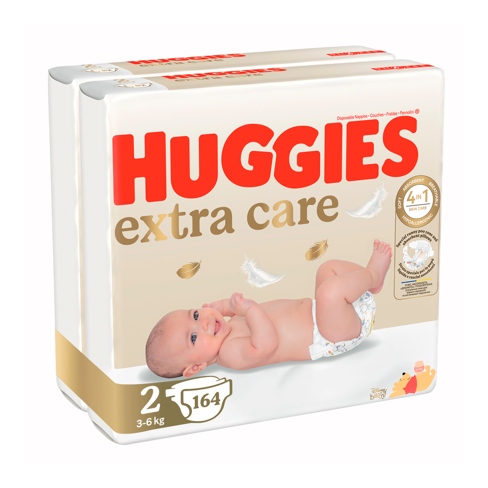 Підгузки Huggies Extra Care Size Розмір 2 (3-6 кг) 24 шт (5029053550275) зображення 2