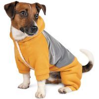 Костюм для тварин Pet Fashion "LEAF" S жовтогарячий із сірим (4823082422906) зображення 2
