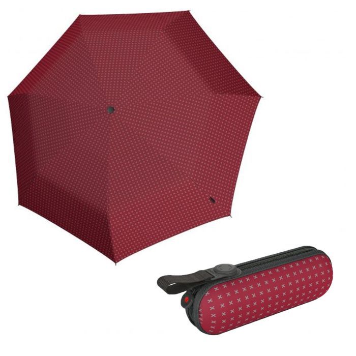 Зонт Knirps X1 Manual 2Cross Red Ecorepel (Kn95 6010 8482)
