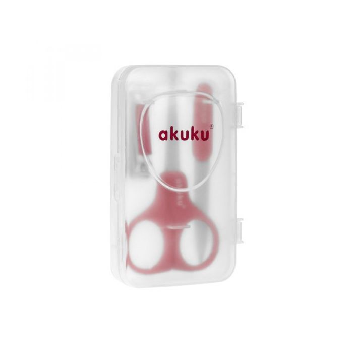 Дитячий манікюрний набір Akuku червоний (Akuku A0042 red)