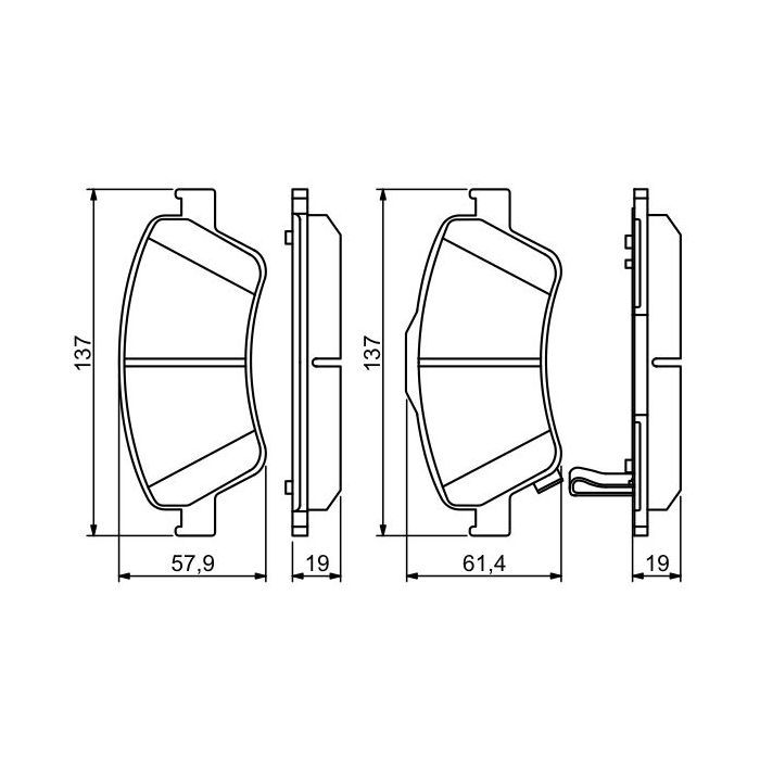 Гальмівні колодки Bosch 0 986 494 260