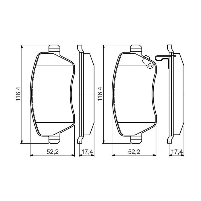 Гальмівні колодки Bosch 0 986 494 573 зображення 5