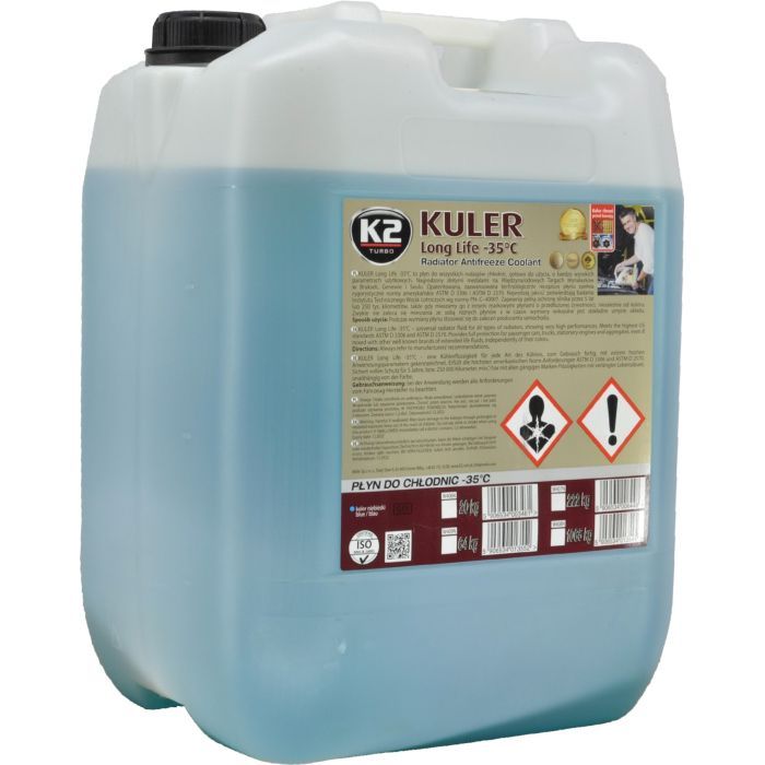 Антифриз K2 KULER -35C 20кг BLUE (W406N) изображение 2