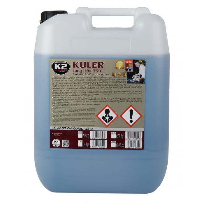 Антифриз K2 KULER -35C 20кг BLUE (W406N) изображение 3