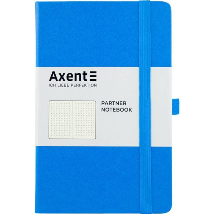 Книга записна Axent Partner, 125x195 мм, 96 аркушів, крапка, блакитна (8306-07-A)