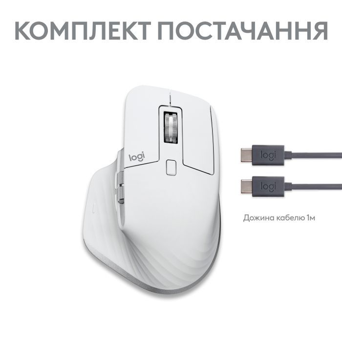 Мышка Logitech MX Master 3S For Mac Performance Wireless Pale Grey (910-006572) изображение 10
