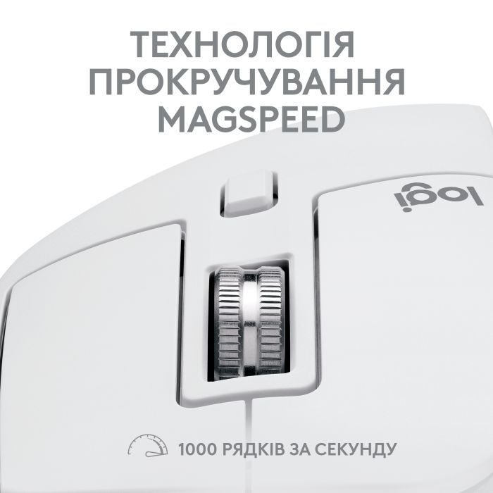 Мышка Logitech MX Master 3S For Mac Performance Wireless Pale Grey (910-006572) изображение 5