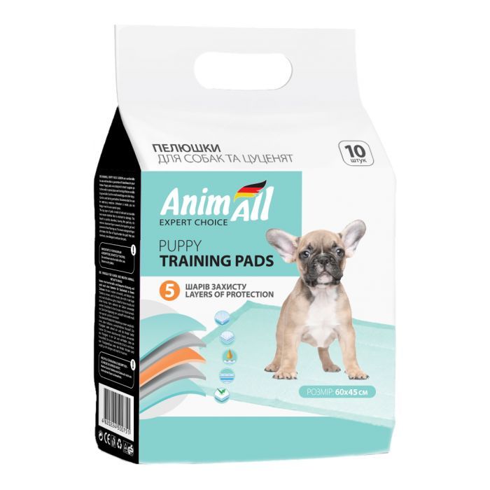 Пеленки для собак AnimAll 60х45 см 10 шт (4820224500928)