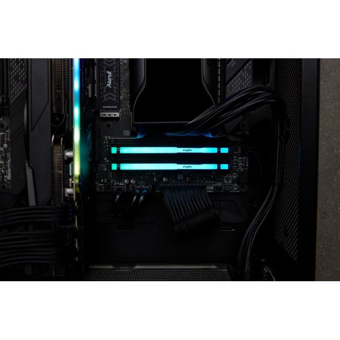 Модуль памяти для компьютера DDR5 64GB (2x32GB) 5600 MHz FURY Beast RGB Kingston Fury (ex.HyperX) (KF556C40BBAK2-64) изображение 10