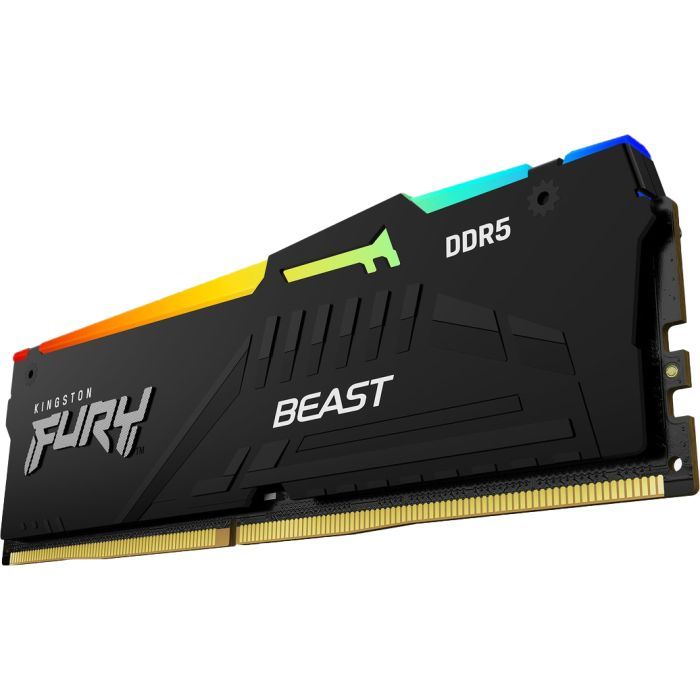 Модуль памяти для компьютера DDR5 64GB (2x32GB) 5600 MHz FURY Beast RGB Kingston Fury (ex.HyperX) (KF556C40BBAK2-64) изображение 2