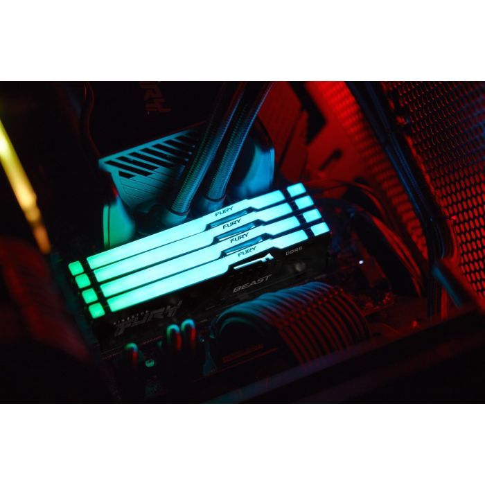 Модуль памяти для компьютера DDR5 64GB (2x32GB) 5600 MHz FURY Beast RGB Kingston Fury (ex.HyperX) (KF556C40BBAK2-64) изображение 9