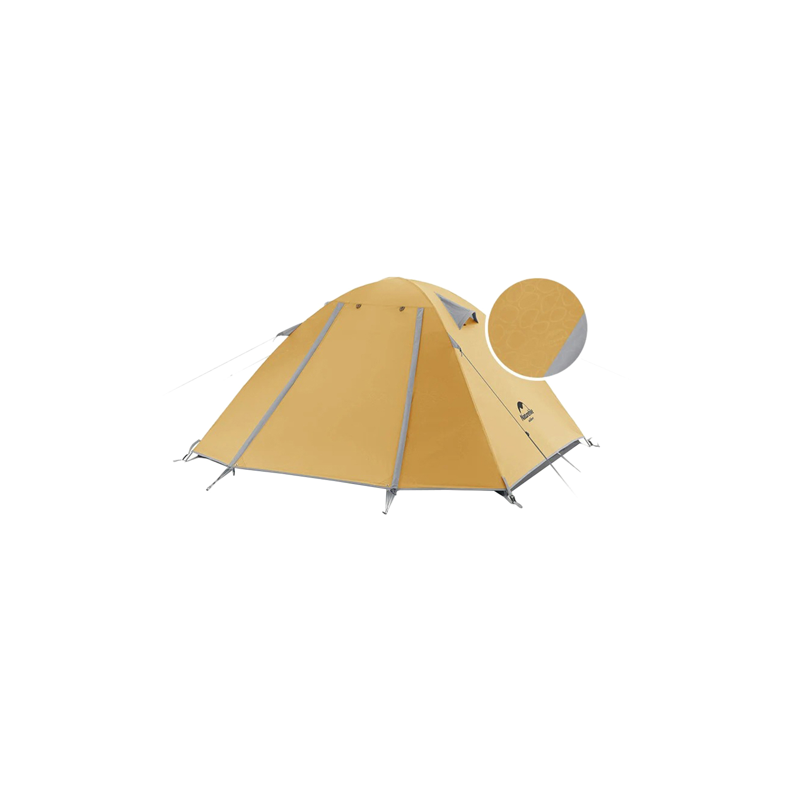 Палатка Naturehike P-Series NH18Z022-P 210T/65D Yellow (6927595783610)