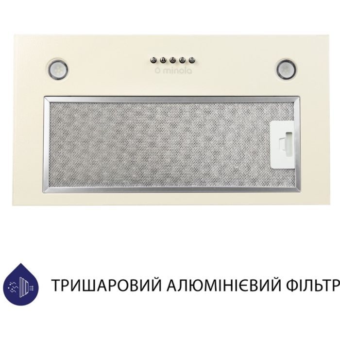 Витяжка кухонна Minola HBI 5627 WH 1000 LED зображення 2