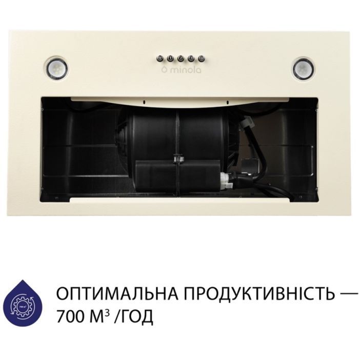 Витяжка кухонна Minola HBI 5627 WH 1000 LED зображення 3