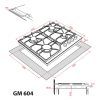 Варочна поверхня Weilor GM 604 WH зображення 11