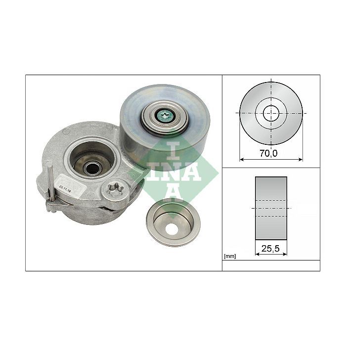 Натяжитель ремня с роликом INA 534 0672 10