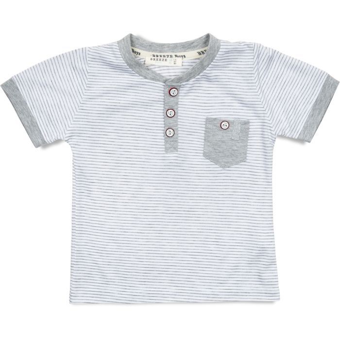 Футболка дитяча Breeze в смужку (12728-86B-gray)